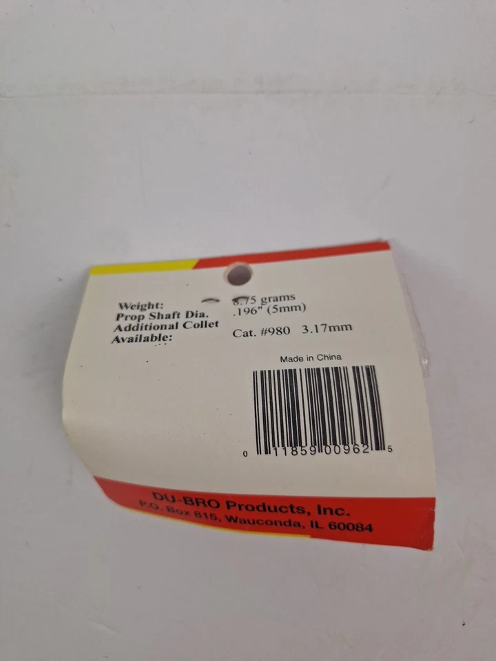 Dubro 962 Nuevo en Paquete 1-1/4" (32mm) Eléctrico Spinner Rojo RC Avión Hobby Foto 2 de 2