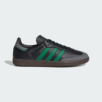 IE6520 Adidas Samba OG Schwarz/Grün Frauen Sneaker Vintage Damen Turnschuhe