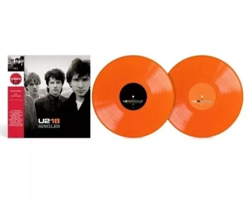 U2 - U218 Singles 2LP Limited Neon Orange Color Vinyl Records **NEW/SEALED**