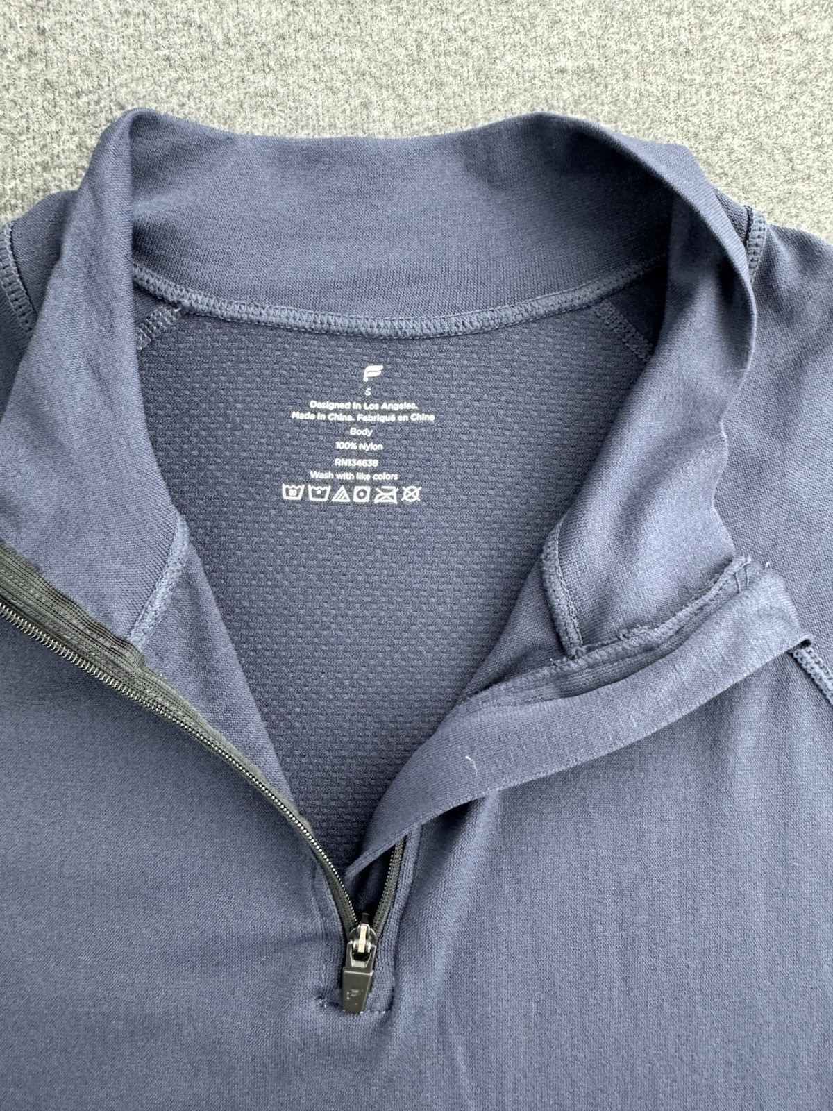 Fabletics Performance 1/4 Zip Pullover Top Long S… - image 4