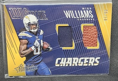 L419 - 2018 Panini Absolute Mike Williams #STD-MW Tools of the Trade Double