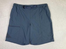 Columbia Swim Shorts Mens XL Gray Mesh Lined Zip Pocket Belt Quick Dry Trunks