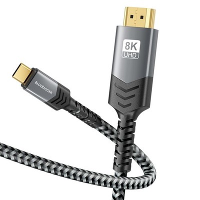 8K USB to HDMI Cable (10FT, 8K 60Hz, Uni-Directional, 48Gbps, USB 3.1, HDMI 2...