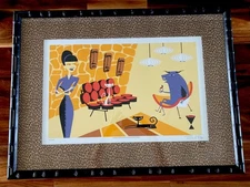 Minotaur Steadfast SHAG PRINT Silkscreen Serigraph Framed Signed 2000 44/200