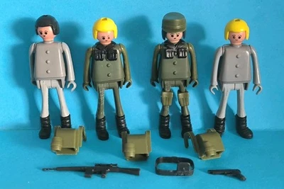Lot Figurines Anciennes Playbig, Soldats Militaires Play- Big, Vintage - Photo 1/2