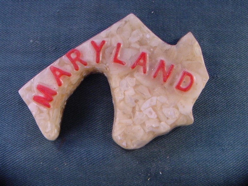 Mother of Pearl Hand Crafted Tenessee Shell Co Camden Tenn Maryland Souvenir