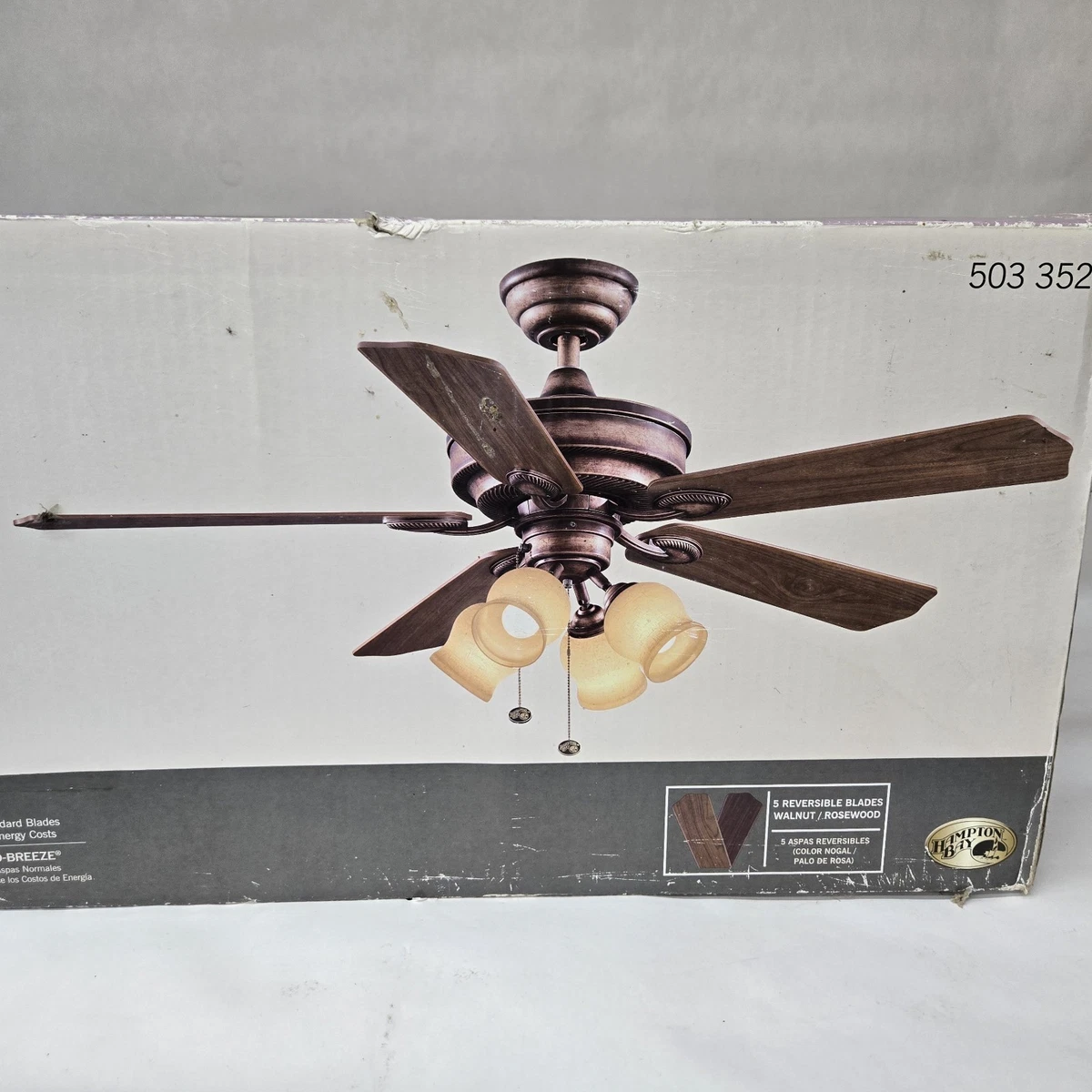 Hampton Bay 52 Inch Ceiling Fans for sale - eBay