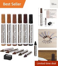 Furniture Repair Kit Wood Markers - Set of 13 - Markers and Wax Sticks with S...