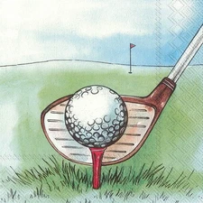 IHR Cocktail Napkins Disposable 3-Ply Paper Party Napkin Pack, I Love Golf