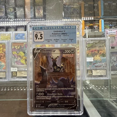 Pokemon Umbreon V Evolving Skies Full Alt Art #189 CGC 9.5 Gem Mint