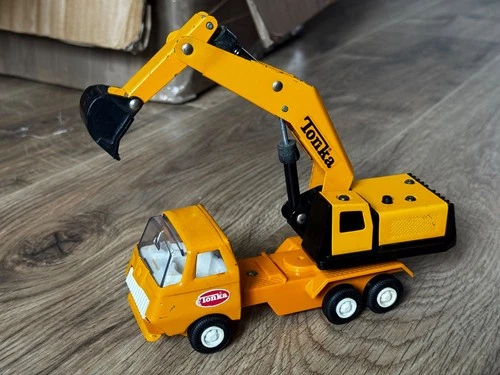 Orange 1976 Tiny Tonka Shovel Truck  #968 Small Bucket Japan