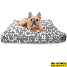 Washable Rectangle Dog Bed Non Slip Comfy Pet Bed Removable Cover Durable Design