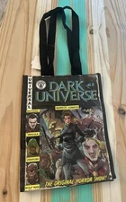 New Universal Studio 2025 Dark Universe Small Reusable Tote Zip Top NWT