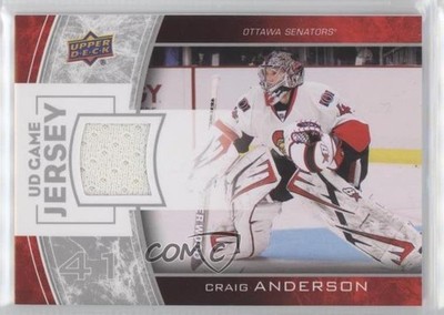 2013-14 Upper Deck UD Game Jersey Series 1 Craig Anderson #GJ-CA t3w