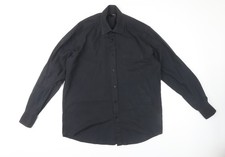 Debenhams Men's Black Long Sleeve Slim Dress Shirt