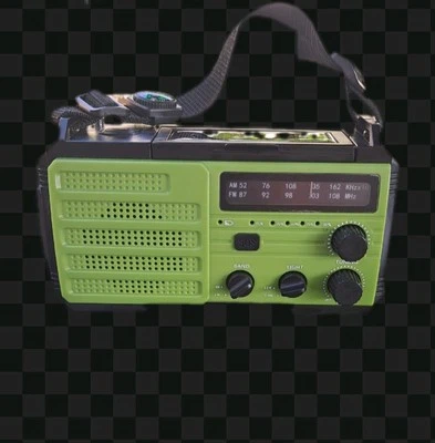 Solar Handkurbel Radio mit 8000mAh Outdoor LED Taschenlampe Leuchte Powerbank