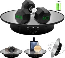Motorized Rotating Display Stand, 7.87Inch /17.6LB Load  Mirror Covered 360 Degre