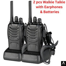 2x Baofeng BF-88E PMR 446MHz Walkie Talkie Long Range Two Way Radio