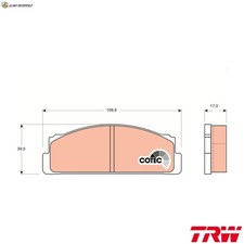 Brake Pad Set Disc Brake GDB106 for Fiat 128/Familiare Ritmo 133 125 124  