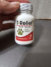 T-Relief Pet Pain Relief Plant-Based Arnica Pain Relievers 90 Tabs 10/2029