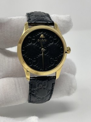 Gucci G-Timeless Black GG Dial Women's Quartz Watch YA1264034