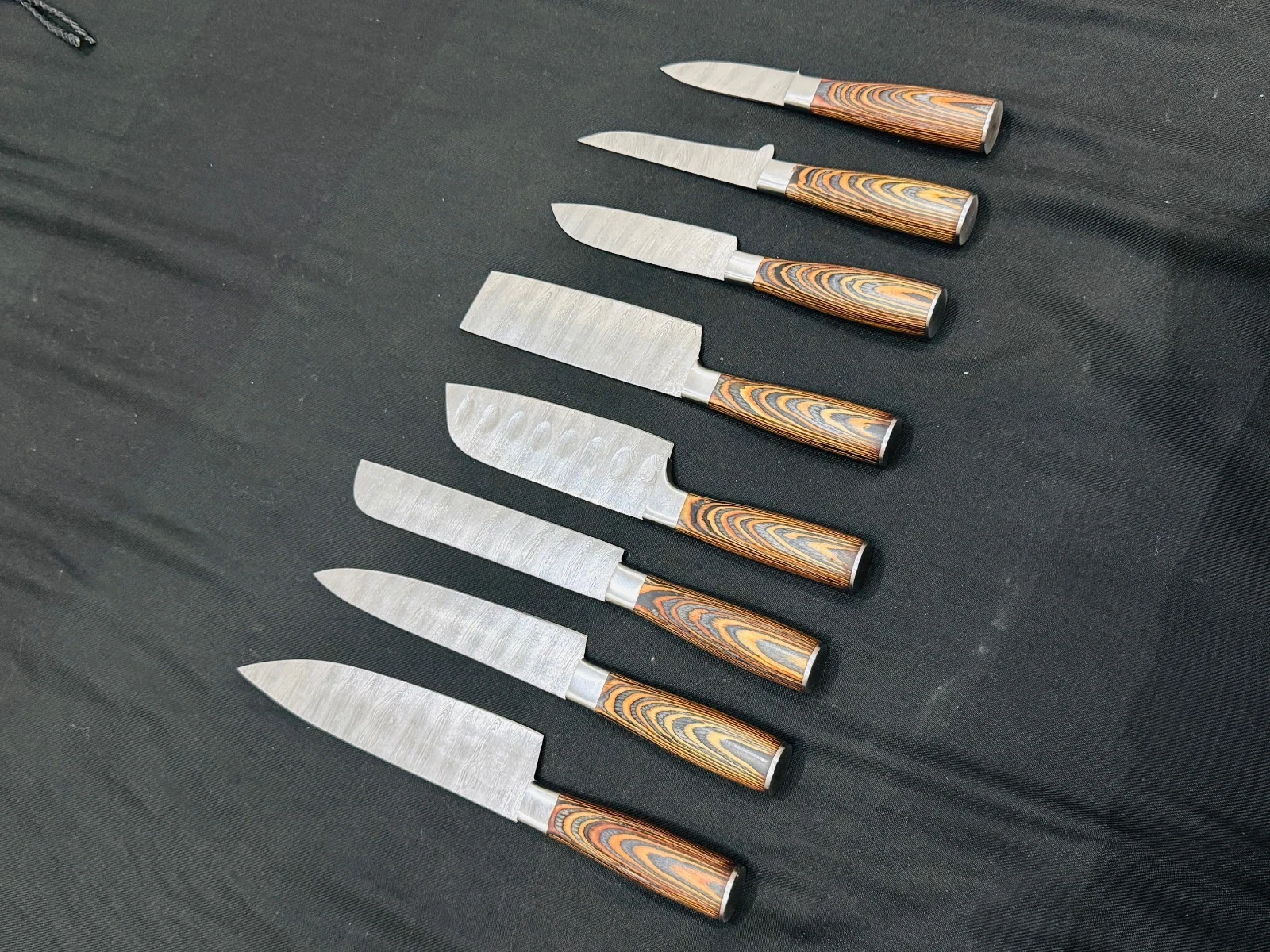 Custom Handmade Damascus Steel 8 pieces Chef Set~Kitchen Knives Set With Sheath
Opens in a new windo