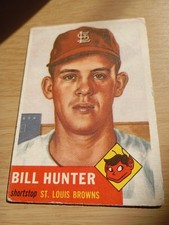 1953 TOPPS BILL HUNTER St Louis Browns Shortstop