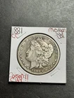 1881 CC Morgan Silver Dollar VF Very Fine Key Date Carson City Mint Coin (19163)