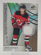 2019-20 SP Game Used Authentic Rookies Jack Hughes RC #466/599