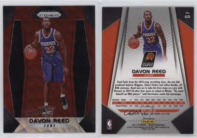 2017-18 Panini Prizm Ruby Wave Prizm Davon Reed #68 Rookie RC