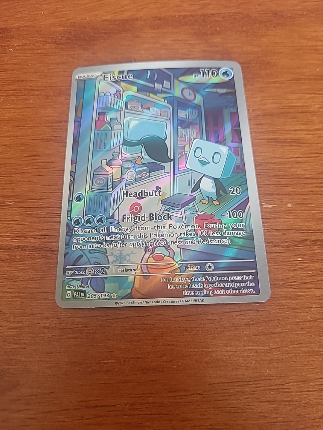 Eiscue 205/193 Sv02: Paldea Evolved Holo NM PK00097