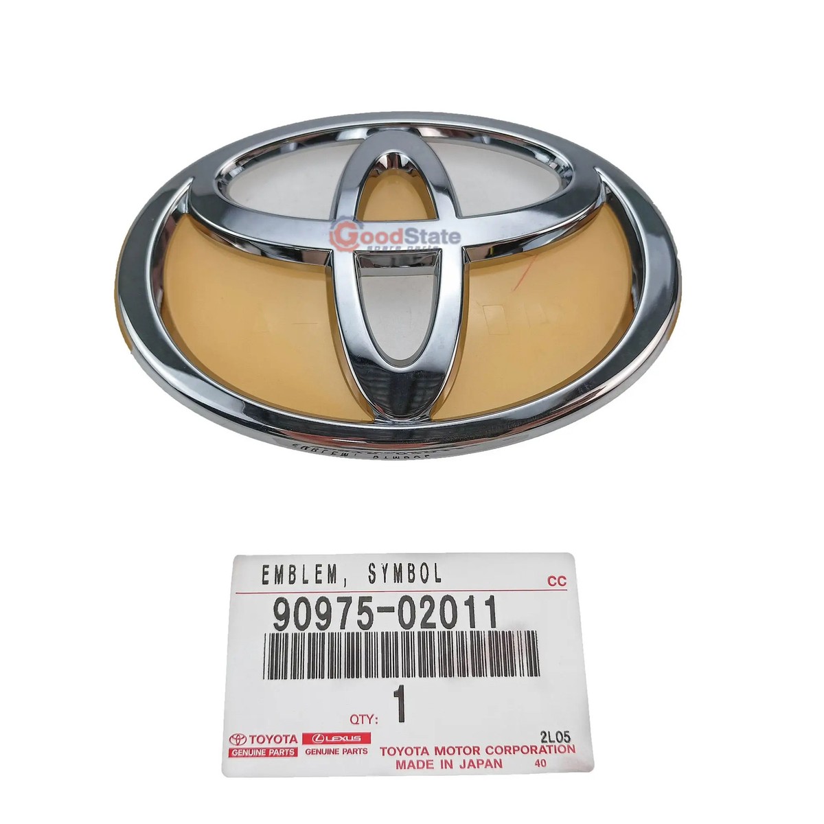 ビンテージ　アルミプレート　ヒヨコマーク Genuine Toyota Runx ZZE124 ZZE123 ZZE122 Rear Back Tailgate Badge