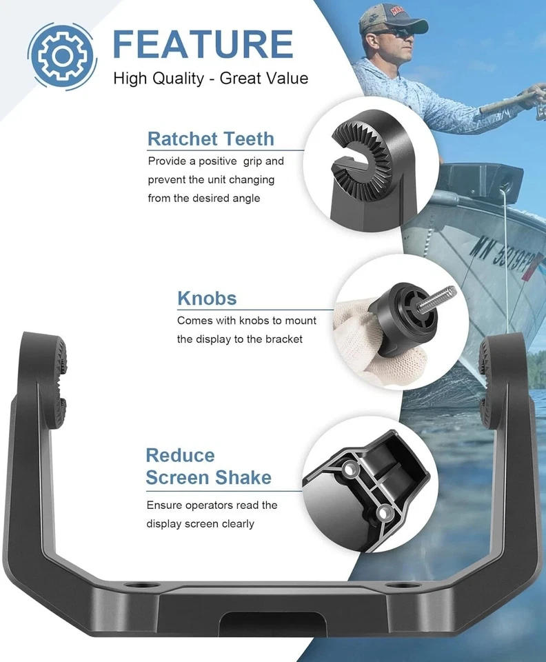 Kit de montaje de cardán para Humminbird 740143-1 se adapta a modelos de buscador de peces serie Helix-5 Foto 3 de 4