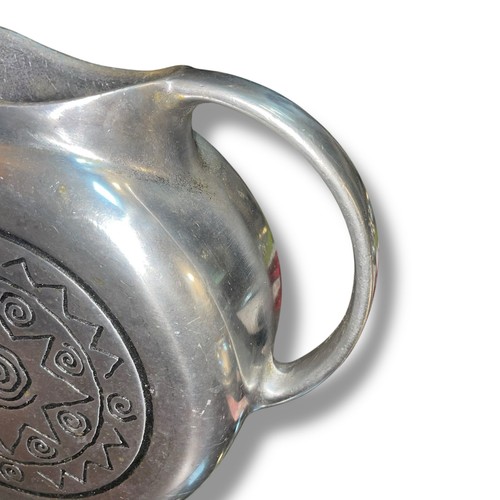Vintage Wilton Armetale Reggae Pewter Pitcher Southwest Decor Flat Sided 2 Quart - Picture 7 of 12