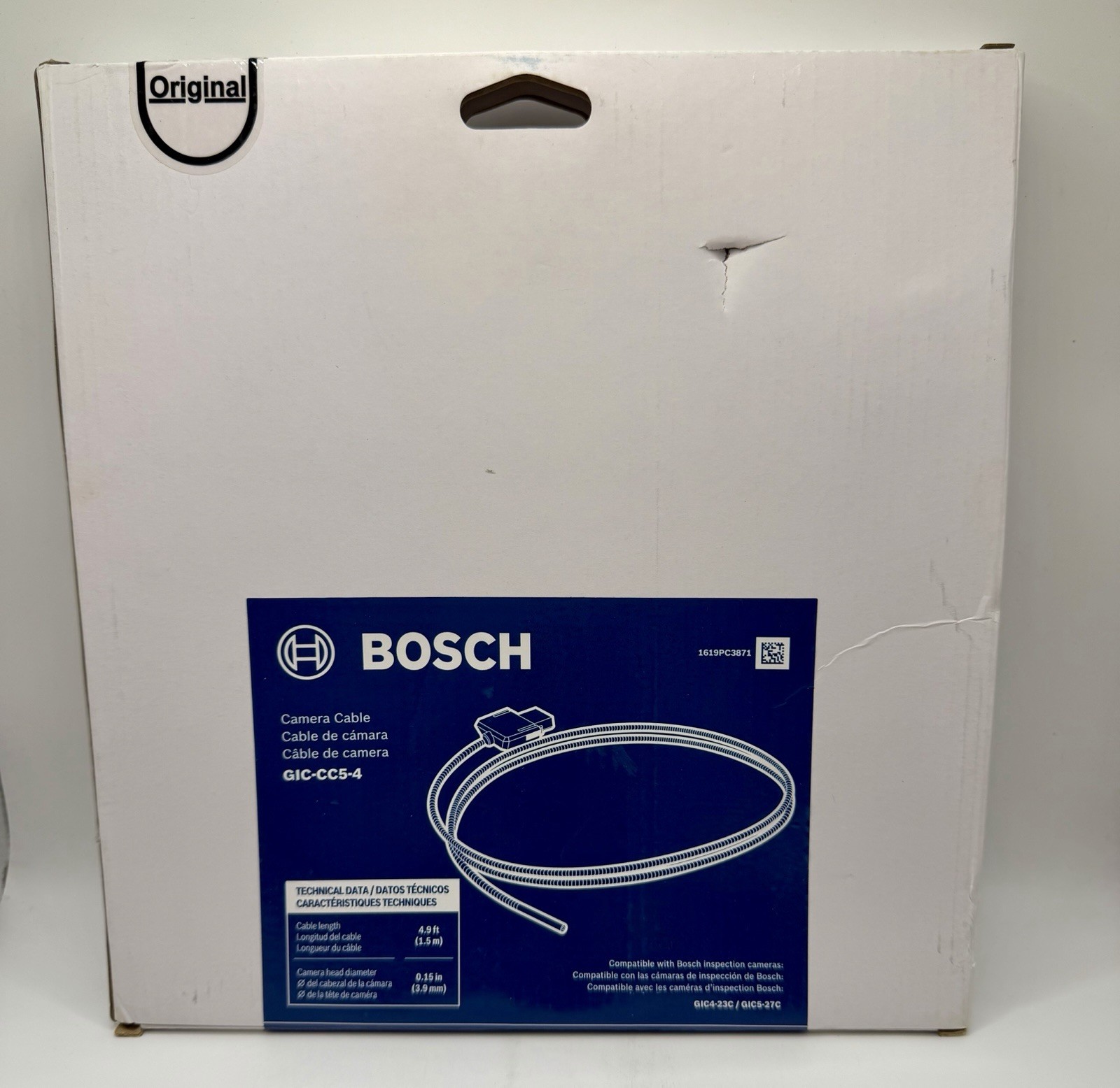 BOSCH GIC-CC5-4 Inspection Camera Cable 5 Ft IP67 High Resolution