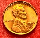 1942-D Lincoln Wheat Cent Penny GEM RED BU From an Original Bank Roll