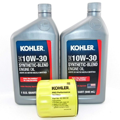 #ad Kohler 2 Qts Synethetic Blend 10W30 Engine Oil amp; 1 52 050 02 S $31.26