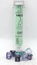 Chessex Lab Dice 8 CHX 30068 Nebula Fluorite/White (Polyhedral 7-Die Set)