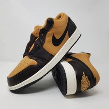 Air Jordan 1 Low SE Flax Baroque Brown Retro  Sneaker HQ3603-201 Men's Size 12