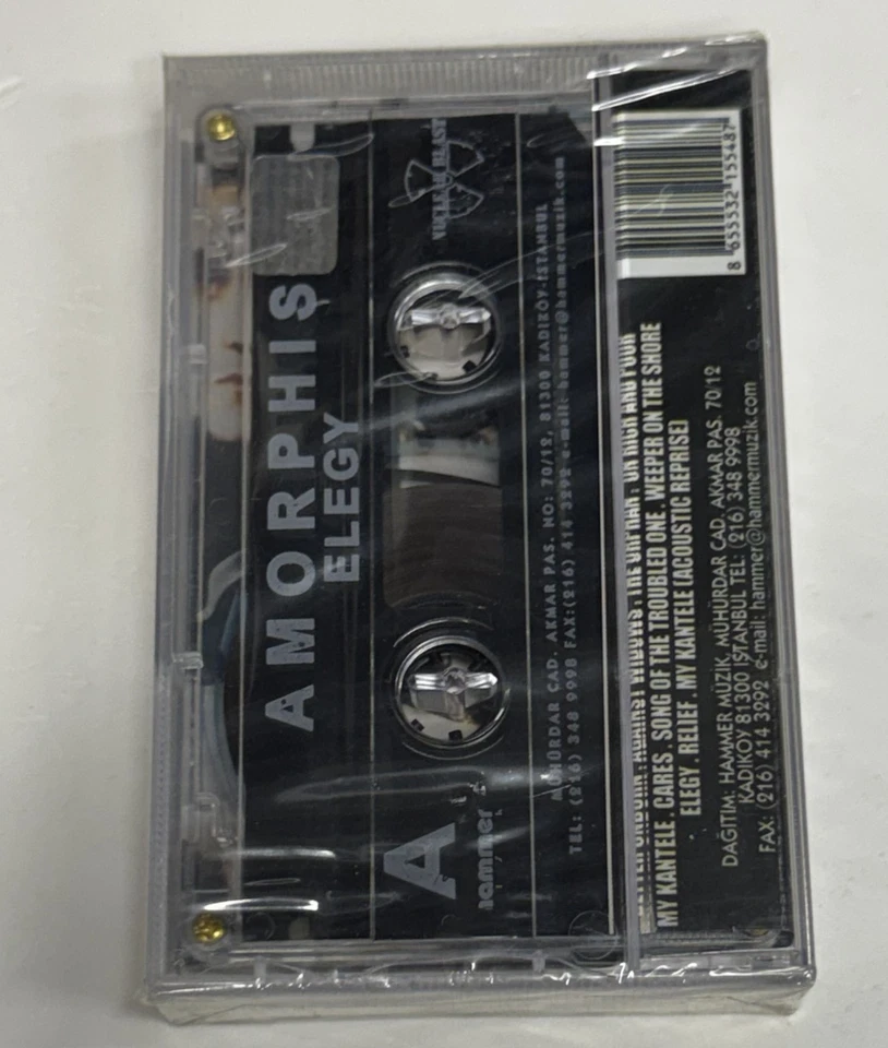 AMORPHIS - ELEGY (1997) SEALED CASSETTE MADE IN TURKEY - Image 2 of 2