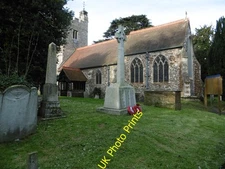 Photo 8x6 The war memorial and the Church of St Peter and St Paul, Harlin c2016