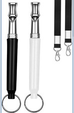 2 Dog Training Whistle Ultrasonic Adjustable High Pitch Call Recall Stop Barking
