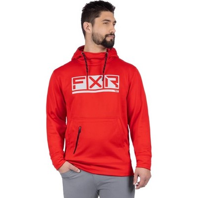 FXR Hoodie Podium Tech Rot/Grau