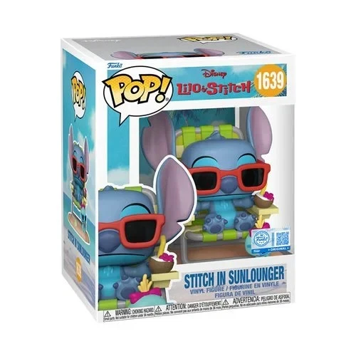 Lilo & Stitch Stitch in Sunlounger Premium Funko Pop! Vinyl Figure #1639