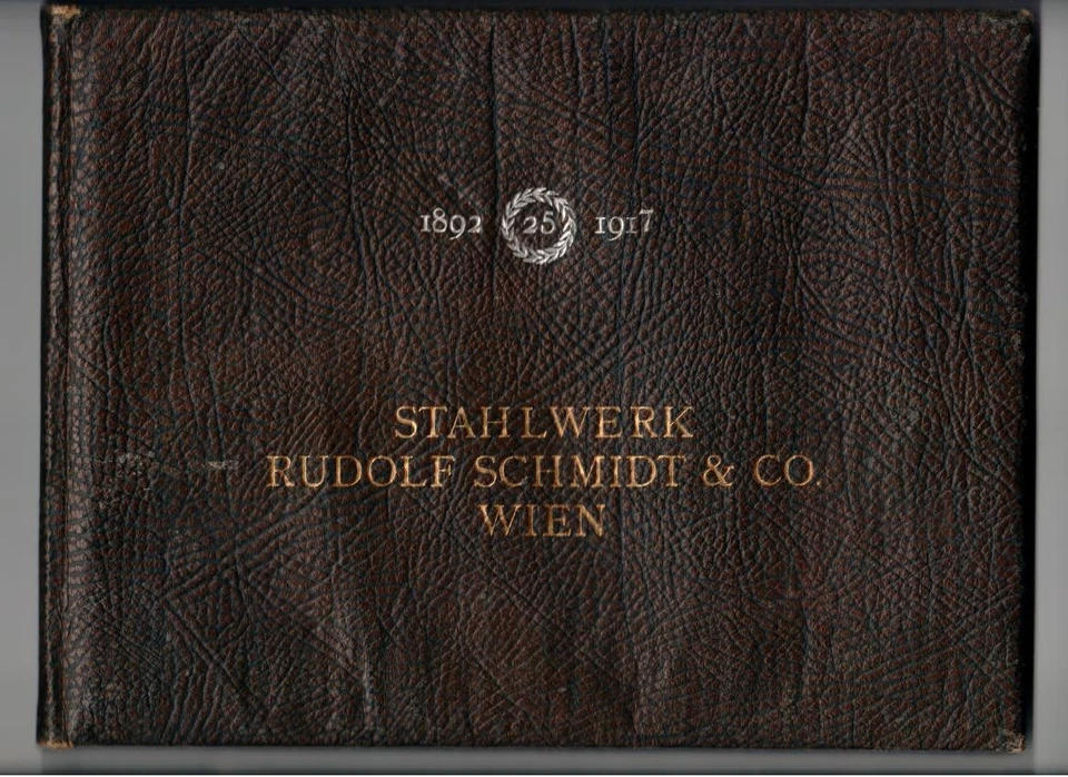 Fotobuch Stallwerk Rudolf Schmidt, Wien, Munitionsfabrik im WK1, 1892 - 1917 - Bild 1 von 4