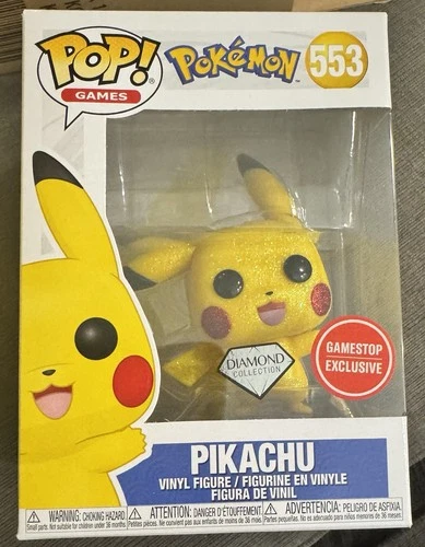 Funko Pop! Pokémon: Pikachu #553 (Diamond Collection) GameStop Exclusive Glitter