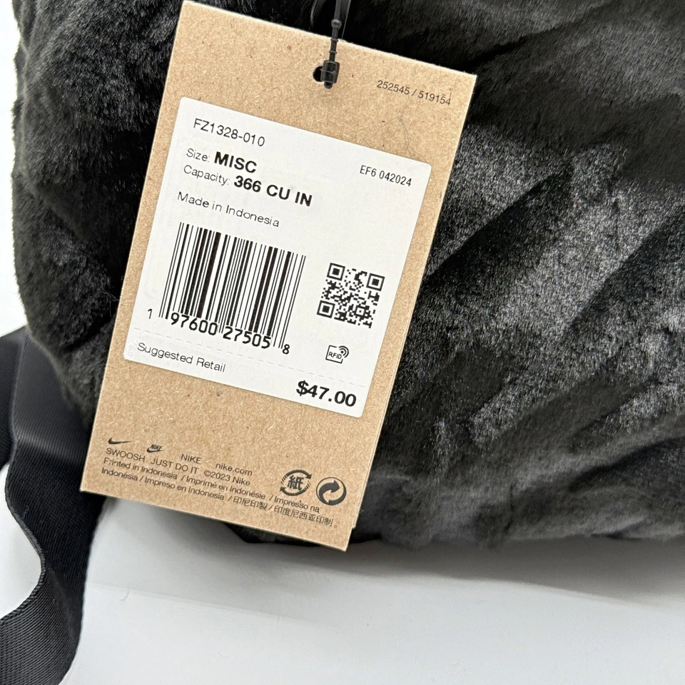 Mini mochila NIKE Futura de piel sintética negra FZ1328, NUEVA Foto 2 de 4