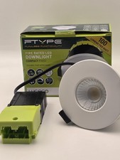 Luceco FType Fire Rated LED Downlight 6W IP65 Dimmable 4000K Neutral White