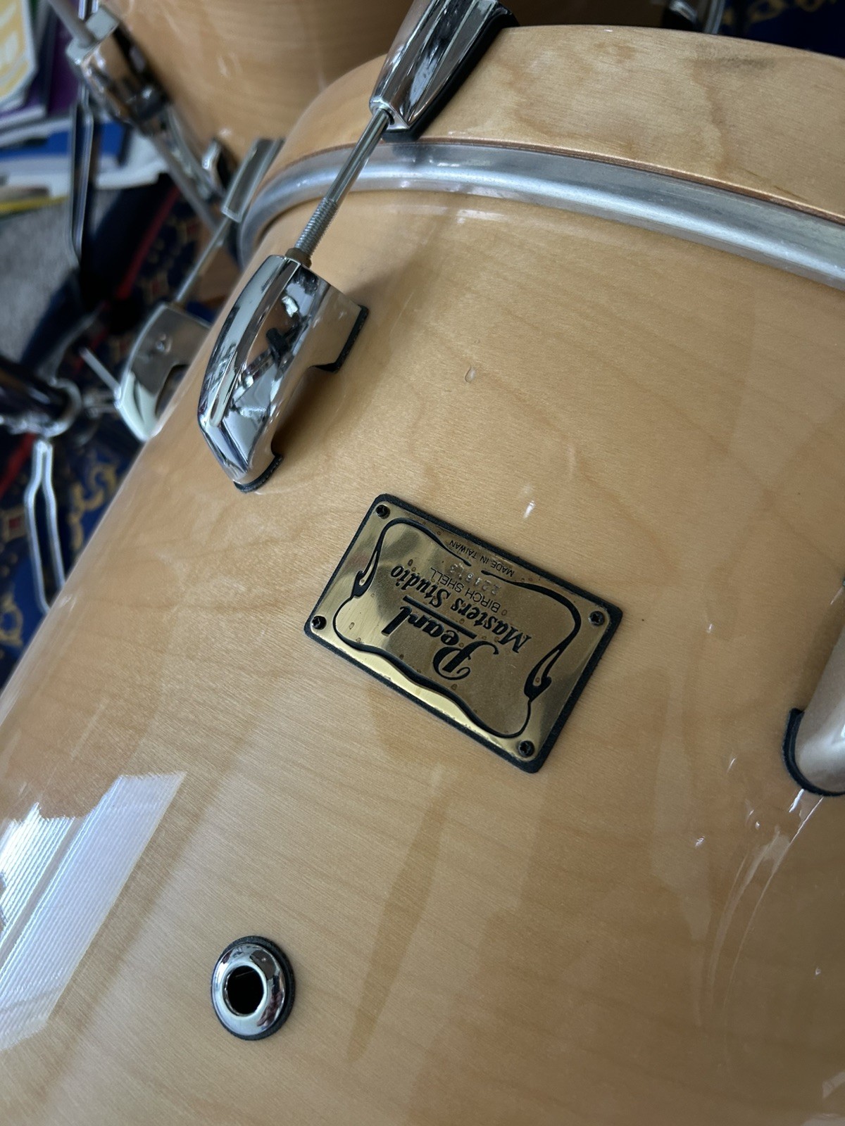 Pearl Masters Studio BRX Birch 4 Piece Drum Kit- 12, 16, 18, 22 W/Cases