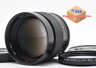 [NEAR MINT] Contax Carl Zeiss Planar T* 85mm F1.4 Lens AEG C/Y From Japan